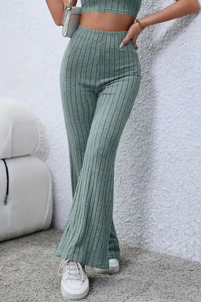 High Waist Comfy Flared Pants