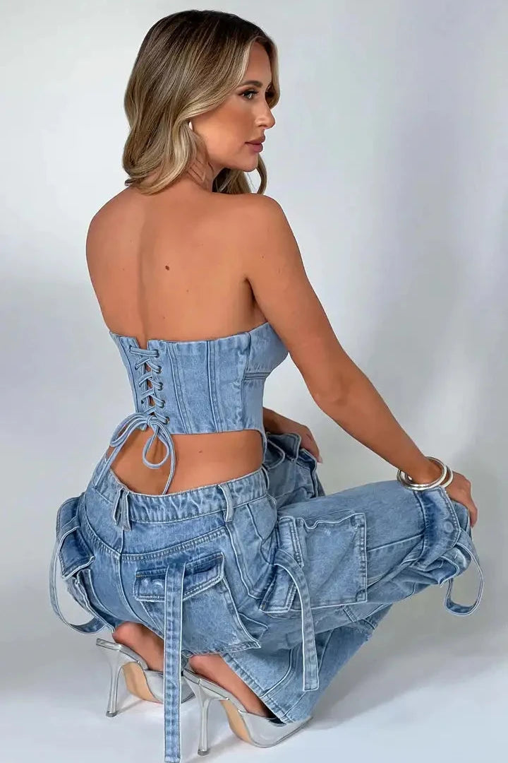 Cargo Denim Jeans