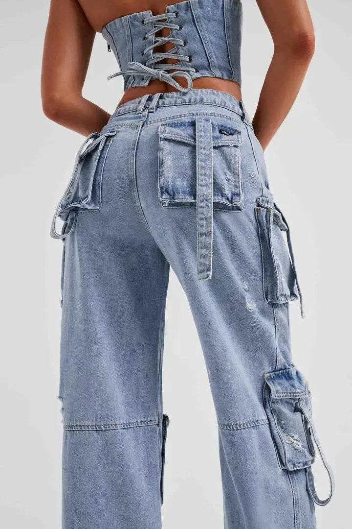 Cargo Denim Jeans